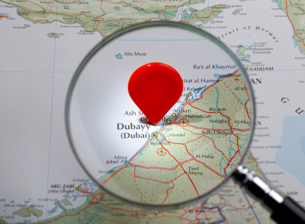 One Click Dubai Service Areas Map